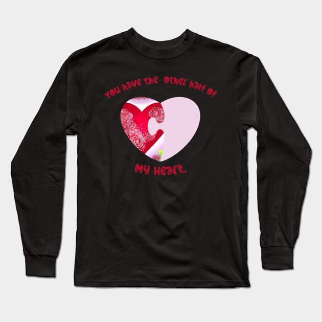 Other Half of My Heart Long Sleeve T-Shirt by The Friendly Introverts